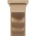 thumbnail image 2 of 4"W x 8"D x 8"H Classic Highland Rough Cedar Woodgrain TimberThane Corbel, Primed Tan, 2 of 6