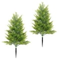 thumbnail image 6 of Artificial Cypress Topiary Tree 19.6 Inch, UV Resistant Fake Cedar Shrubs with Ground Spike, Outdoor Indoor Decor for Porch, Garden, Pathway Landscaping - Realistic Pruned Design, 6 of 7