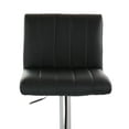 thumbnail image 6 of Elama Bar Stool with Adjustable Height & Swivel, Black and Chrome, Set of 2, 6 of 11