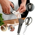 thumbnail image 2 of Under 10 Cutter Kitchen Shears Ultra Sharp Stainless Steel Multifunctional Stainless Steel Kitchen Detachable Shears Heavy Duty Meat Scissors Chicken Poultry Fish Herbs Food Scissors, 2 of 9