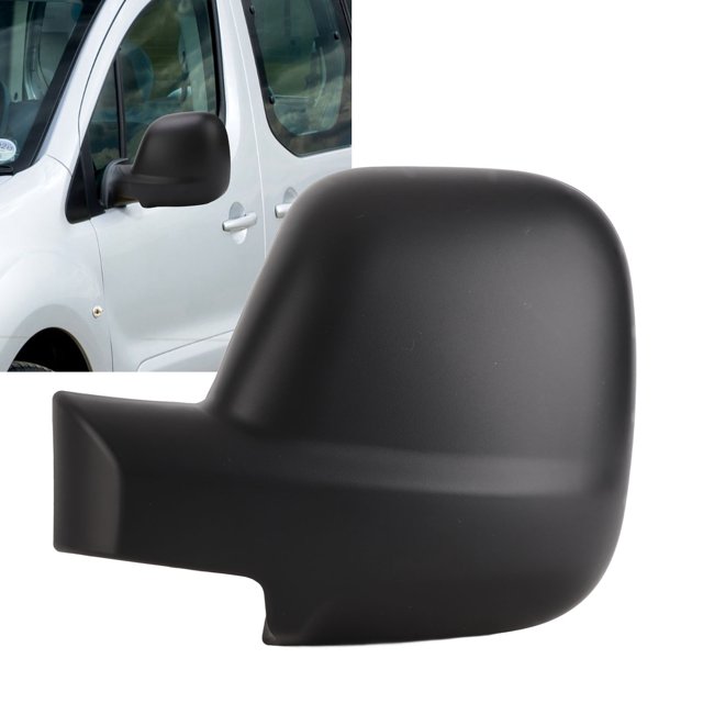 Black Scratch Resistant Rearview Mirror Cover Cap Stylish Wing Mirror Cap for Berlingo B9 2012-2018
