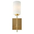 thumbnail image 2 of Faye 1-Light Soft Gold Wall Sconce with Satin Opal Glass - Soft Gold, 2 of 3