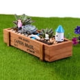 thumbnail image 3 of Wood Planter Box Garden Yard Rectangle Flower Succulent Container Plant Pot, 3 of 7
