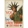 thumbnail image 2 of Charles Raymond Macauley 13x18 Black Ornate Wood Framed Double Matted Museum Art Print Titled - You Buy a Liberty Bond Lest I Perish (1917), 2 of 5