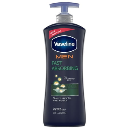 (3 pack) Vaseline Men Fast Absorbing Healing Moisture Body Lotion, 20.3