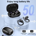 thumbnail image 4 of Wireless Earbuds, Bluetooth 5.4 Headphones Sport with 60H Playtime, Wireless ear buds with Deep Bass, Over Earhooks 4 ENC Noise Cancelling Mic, Earphones IP7 Waterproof, LED Display for Running/Gym, 4 of 7