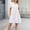 🔥 White, variant on Sentmoon Tropical Dresses for Women Cocktail Short Sleeve Crew Neck Hawaiian Dresses for Women Solid Color Breathable Loose Fit Wedding Guest Dress with Pockets Hawaii for Work Casual M