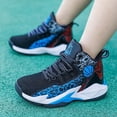 thumbnail image 2 of enyan Kids Shoes Boys Girls Breathable Soft Athletic Basketball Shoes (Little Kid/Big Kid) Black,13, 2 of 6