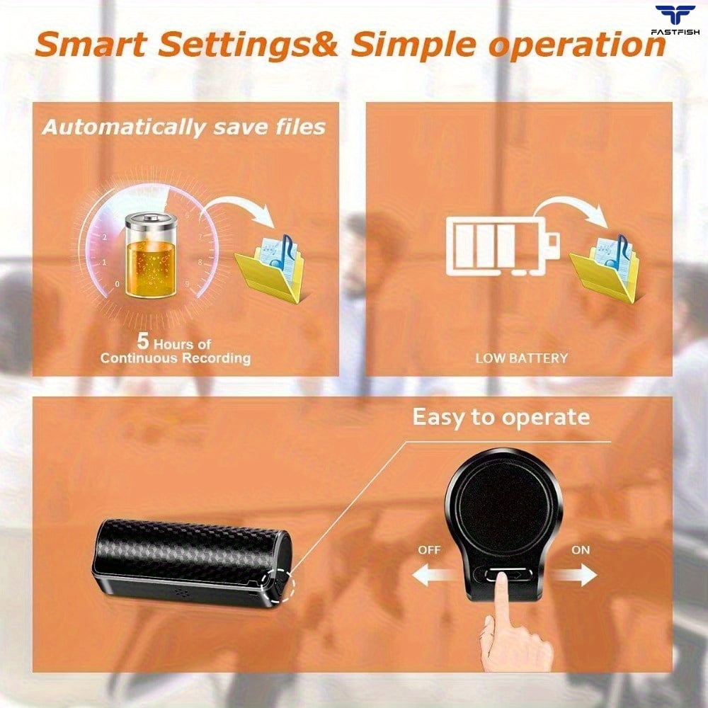 General 32 GB Voice Activated Audio Recorder with Microphone 40 Days Continuous Recording Noise Reduce