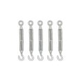 thumbnail image 1 of M8 304 Stainless Steel Hook And Eye Turnbuckle - 5 Pack, 1 of 5