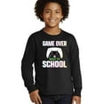 thumbnail image 2 of Wild Bobby Game Over Back to School | Funny Gamer Controller Video Games School Youth Longsleeve Shirt, 2 of 6