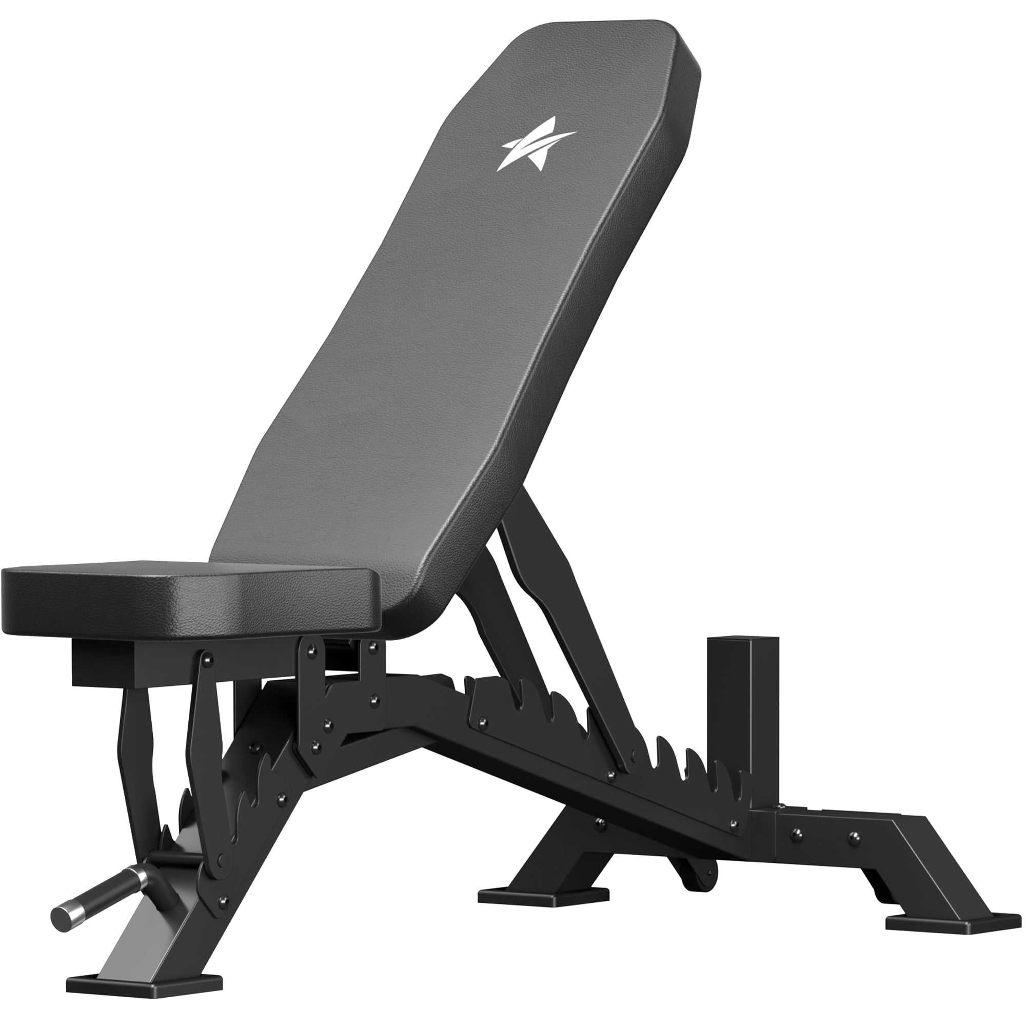 FASTES Adjustable Weight Bench 8 Positions Foldable Workout Bench Heavy-duty Weight Bench Press for Home Gym Full Body Strength Training, Max Weight 1400lbs, Black