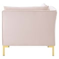thumbnail image 6 of Sectional Sofa Set, Velvet, Pink, Modern Contemporary Urban Design, Living Lounge Room Hotel Lobby Hospitality, 6 of 9