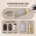 thumbnail image 6 of PANA Sanding Band Files for Mandrel Nail Drill Bits - 100pcs per box (80 Grit, Zebra), 6 of 6