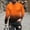 Orange, variant on ZZwxWA Mens Long Sleeve Shirts Casual Gradient Color Loose Pullover Graphic Tee Shirts Fall Fashion Athletic Sweatshirts up to 65% Off