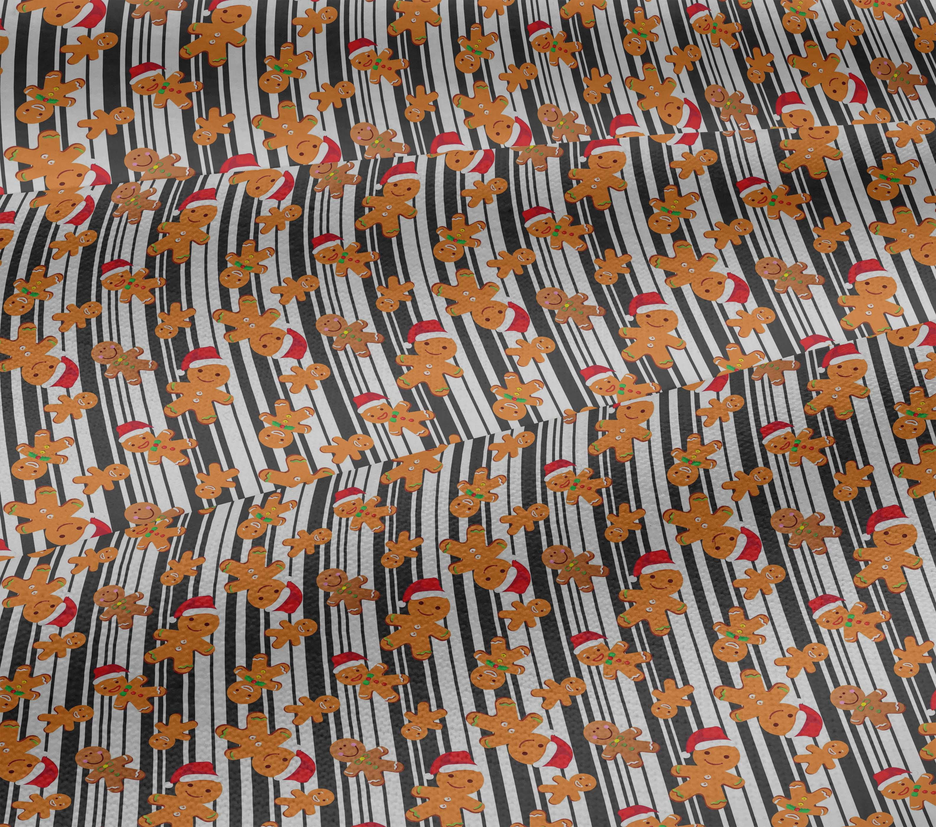 oneOone Cotton Jersey White Fabric Christmas Quilting Supplies Print Sewing Fabric By The Yard 58 Inch Wide