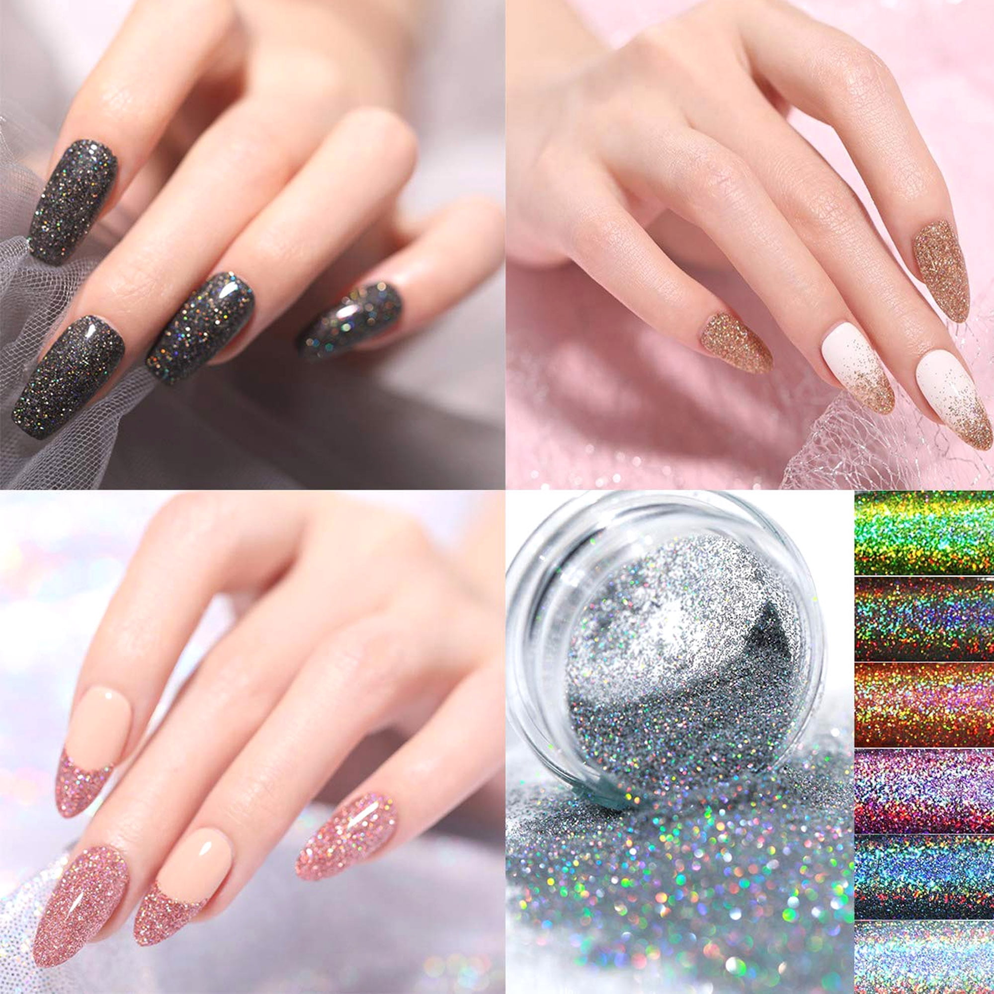 SAYFUT Acrylic Nailon Kit, Acrilycs Nails Complete Set with Glitter Acrylic Powder and Liquid Monomer, Acrylic Nail Kit