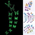thumbnail image 3 of Butterfly Decal, 2 Pcs 4.33 inches + 2 Pcs 3.15 inches + 8 Pcs 2.36 inches Butterfly Decal, Glow in The Dark 3D Butterfly Sticker for Room Nursery Living Room Luminous Realistic Butterfly Home, 3 of 4