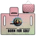thumbnail image 5 of Whosucclay Born to Golf Theme Foldable Golf Cart Seat Covers, 51.18 x 30.3 inches 4 Convenient Pockets Breathable Fabric with Keep Seats Cool, 5 of 9