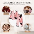 thumbnail image 7 of Salouo Cute Axolotl Sakura Blossoms A Pattern Women's Pajamas Set Long Sleeve Button Down Sleepwear Soft Pj Lounge Sets for women 2 Piece Pjs Set with Long Pants-XX-Large, 7 of 7