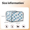 thumbnail image 5 of Honeii Cartoon Poodle Dog Print 4 slice Toaster Cover, Two Slice Toaster Dust-proof Cover For Kitchen Small Appliance and Fingerprint Protection, 5 of 7