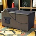 thumbnail image 5 of Jaxx Flexx V-Tex Convertible 3 in 1 Gamer Chair, Table, & Ottoman w/ Adjustable Headrest & Pocket - Vinyl Black, 5 of 8