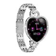 thumbnail image 3 of Reloj inteligente con frecuencia cardíaca, presión arterial, contador de pasos, IP67, reloj de metal resistente al agua, plateado Inevent EL000350-01B, 3 of 7