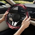 thumbnail image 2 of Uorisanigo American Flag Print Car Steering Wheel Protector for Women Steering Wheel Cover for Women Comfortable Auto Wheel Cover with Elastic Edge Novelty Car Decor Gift for Mom, 2 of 8