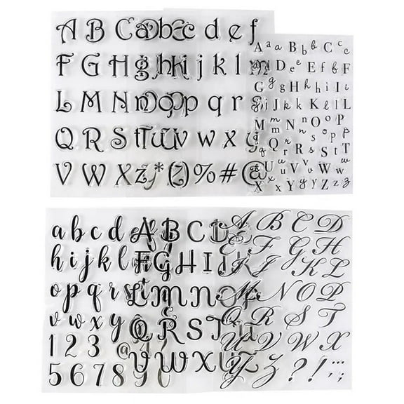 6Pcs Alphabet Letter Fondant Stamps for Biscuit Cake Cookie Fondant Embossing DIY Cutter Pastry Accessories