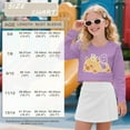 thumbnail image 7 of Xoenoiee Capybara Crown Bow Print Long Sleeve Shirt Crop Top Girls Graphic T-shirt Sweatshirt Pullover Top Casual Crewneck Tees Fall Clothes, 11-12 Years, 7 of 7