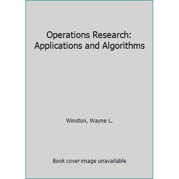 Pre-Owned Operations Research: Applications and Algorithms (Paperback) 0534209718 9780534209711