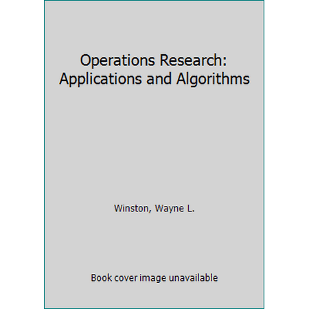 Operations research: Applications and algorithms (Business Statistics), Used [Hardcover]