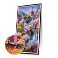 thumbnail image 2 of Diamond Drill Dream Peach Blossom House 5D Kits de pintura de bricolaje Cuadrado completo (F1073) FLhrweasw Nuevo, 2 of 9