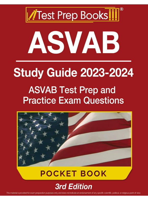 ASVAB Study Guide 2023-2024 Pocket Book: ASVAB Test Prep and Practice Exam Questions [3rd Edition], (Paperback)