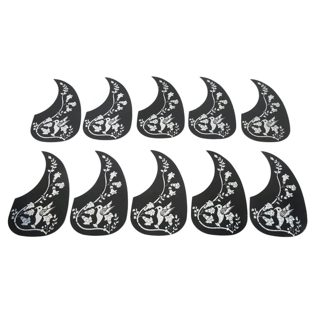 Acoustic Guitar Pick Guard, Acoustic Guitar Pickguard 10 Pcs For Protection Silver