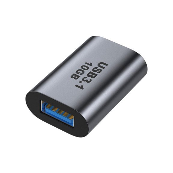 QHUDLV USB‑C 3.1 Female to USB 3.0 A Female Adapter,10 Gbps Data Transfer