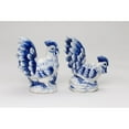 thumbnail image 4 of Dutch Blue Ceramic Country Rooster Salt And Pepper Shakers, Farm and Ranch Decor, Gift for Mom, 4 of 6