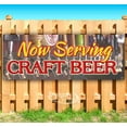 thumbnail image 1 of Now Serving Craft Beer 13 oz Vinyl Banner With Metal Grommets, 1 of 4