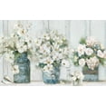 thumbnail image 2 of Swatland, Sally 14x10 White Modern Wood Framed Museum Art Print Titled - Cottage Mantle, 2 of 4
