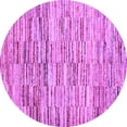 thumbnail image 1 of Ahgly Company Indoor Round Abstract Purple Contemporary Area Rugs, 3' Round, 1 of 4
