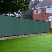 ZENSTYLE 6' x 50' Privacy Screen Fence HDPE Fabric Mesh Shade Net Elegant Shade Cover For Backyard, Patio, Balcony Dark Green
