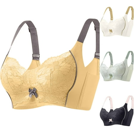 Fesfesfes Bras for Women Wireless Women For Women With Thin And Large Breasts That Appear Small And Together To Sagging Large Size Bra Wirefrees