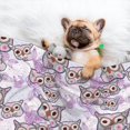 thumbnail image 3 of Pofeuu Owl And Floral Print Puppy Blanket,Dog Blankets,Pet Blanket Cozy Cat Blankets for Indoor Cats, Fuzzy Pet Blanket for Kitten Doggy Dog Blankets-Medium, 3 of 8