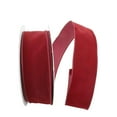 thumbnail image 1 of Reliant Ribbon 92270W-090-40K Value Velvet Wired Edge Ribbon - Burgundy - 2.5 in. x 50 yards, 1 of 1