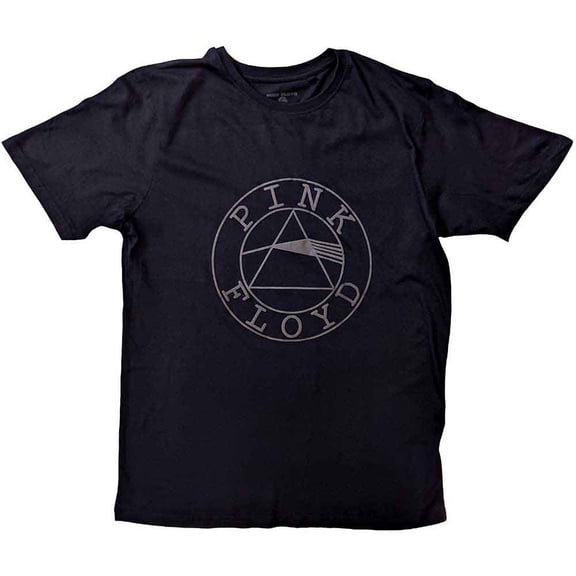 Pink Floyd Unisex Hi-Build T-Shirt: Circle Logo (Large)