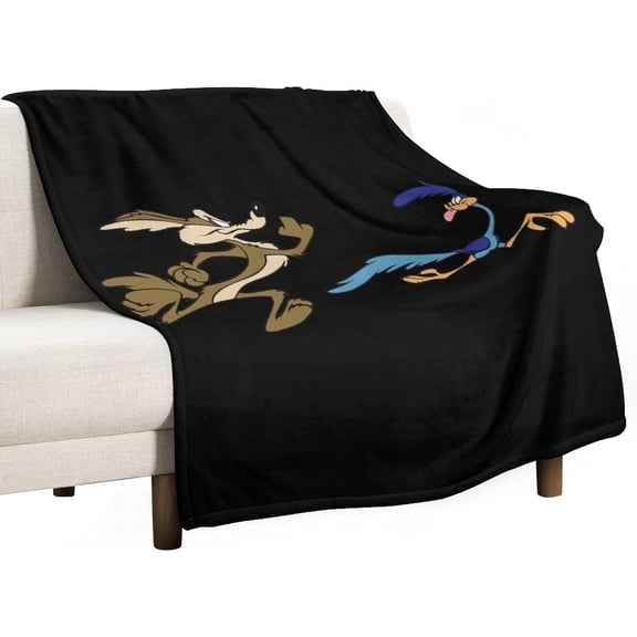 Road Runner Style-116 Ultra-Soft Micro Warm Fuzzy Fleece Blanket Throw Gift Decoration For Home Car Camp Office 60"x50"