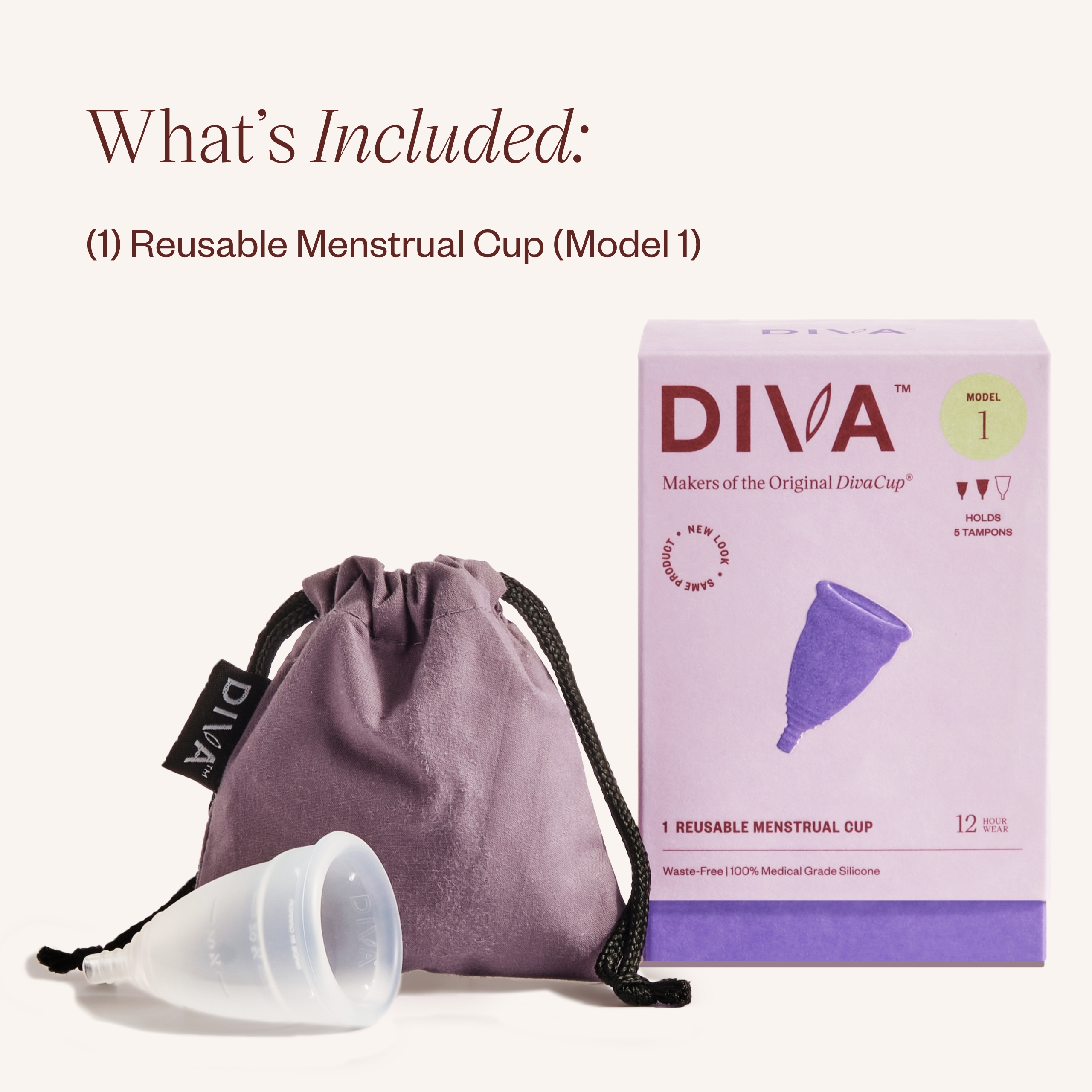 DivaCup Model 1 Menstrual Cup - image 2 of 7