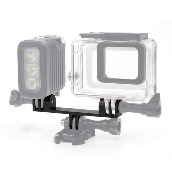 Premium ABS Dual-mount Bracket for GoPro Sturdy Support for Simultaneous Camera Mounting
