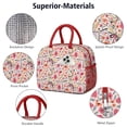 thumbnail image 4 of Flower Lunch Bag for Women Men Reusable Insulated Lunch Bags, Leakproof Cooler Food Lunch Tote Bag, Large Capacity Lunch Box for Work School Travel Picnic, 4 of 7