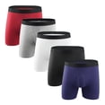 thumbnail image 1 of 5pcs Comfortable Men's Underwear - Breathable Boxer Briefs with Moisture Wicking Technology for All, 1 of 1